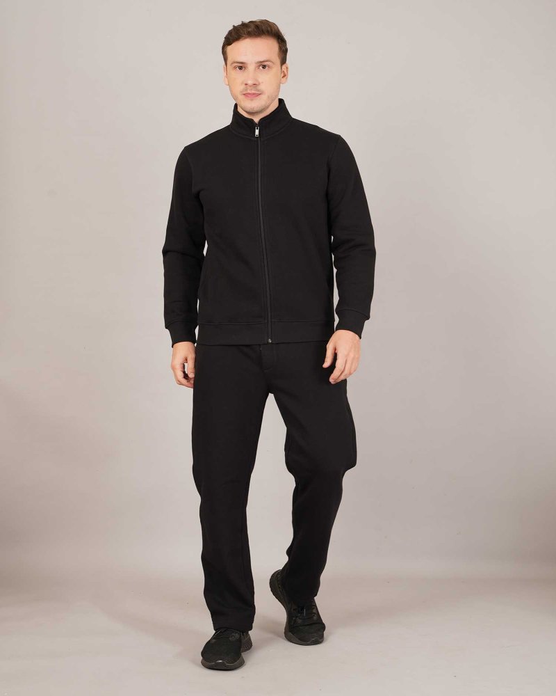 Men's Black Full-Zip Tracksuit
