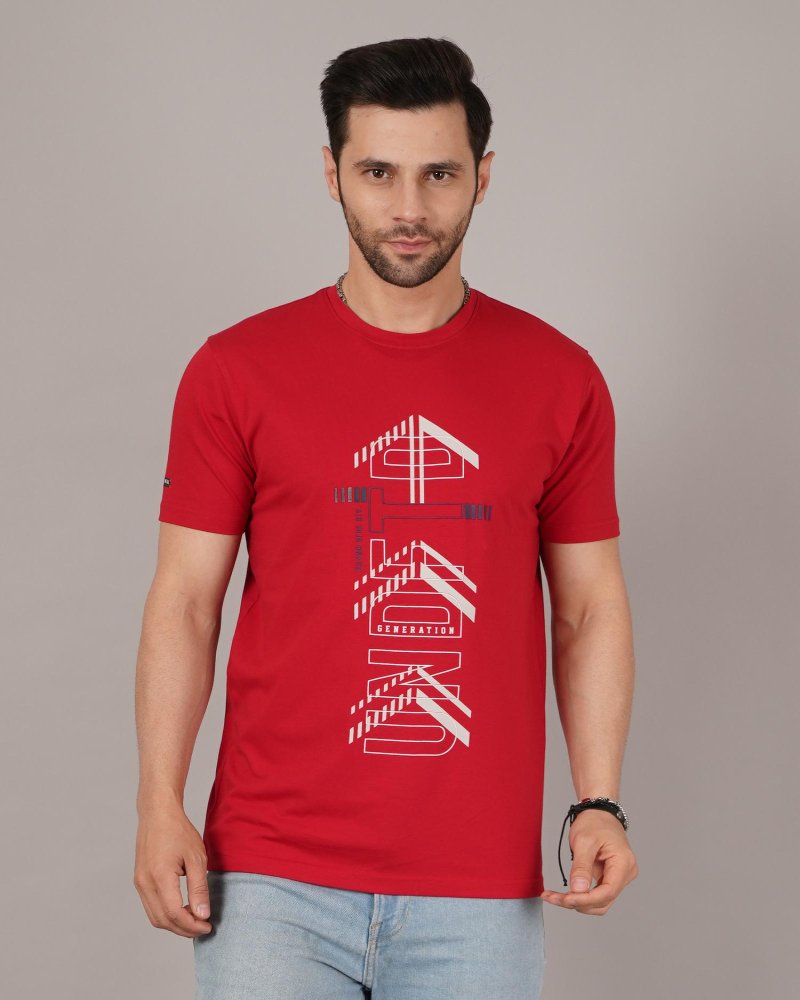 Red Graphic Printed T-Shirt