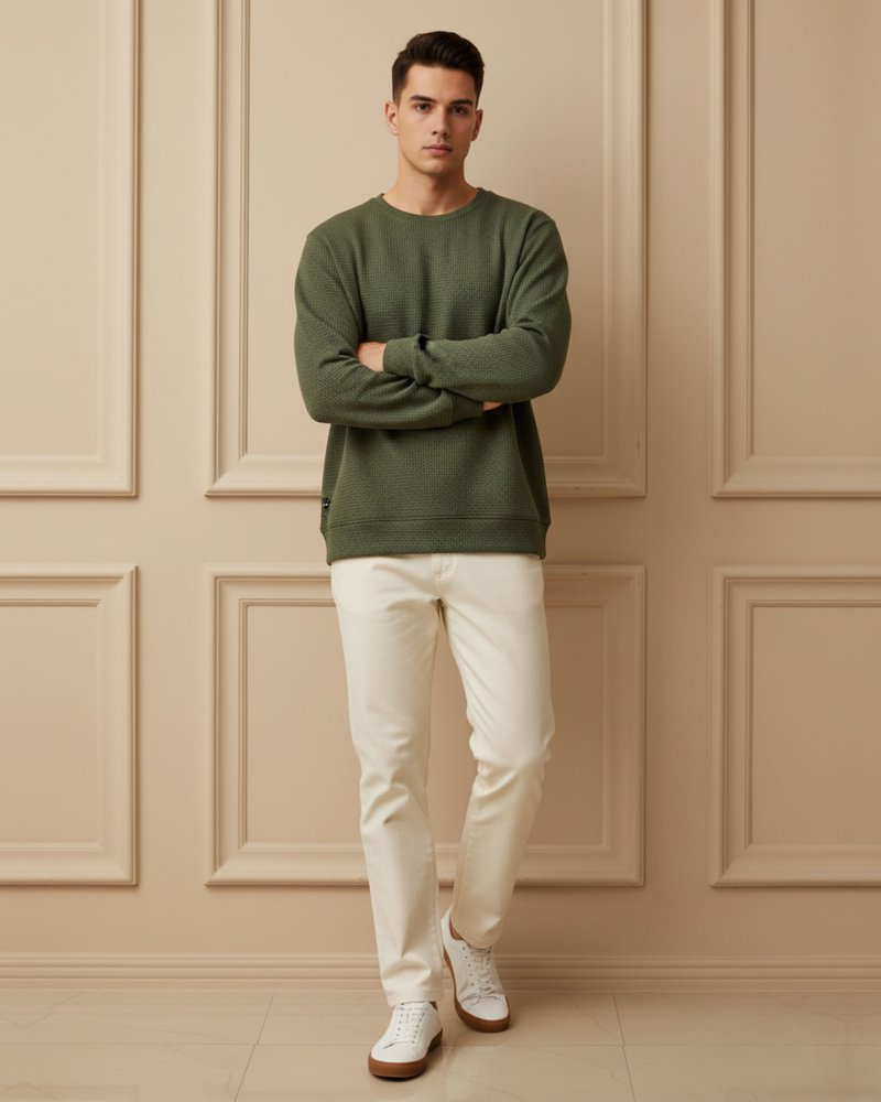 Men’s Premium Green knitted Sweatshirts