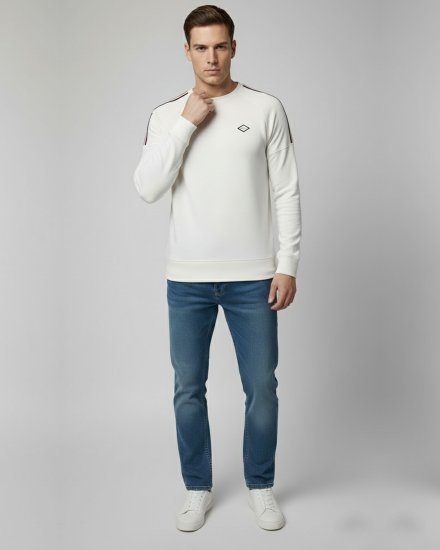 Men’s Premium Off-White  Full Sleeve T-shirt