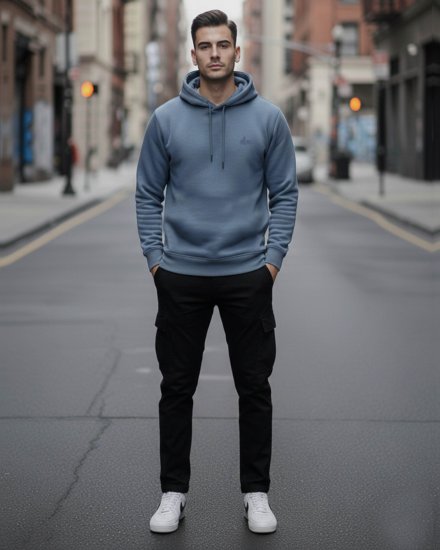 Men’s Premium Dusty Blue Hoodie