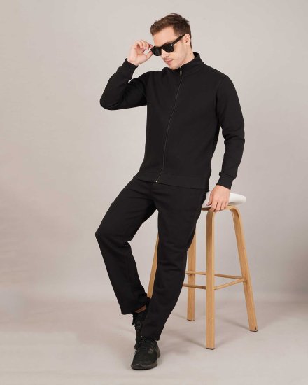 Men's Black Full-Zip Tracksuit