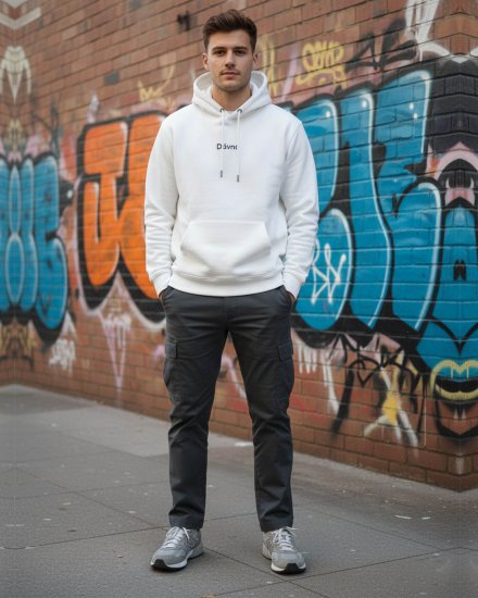 Men’s Premium White hoodie