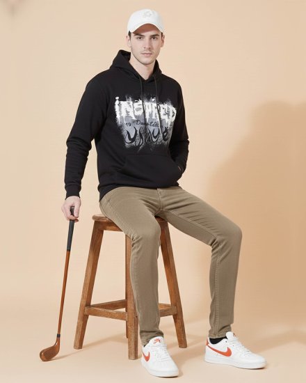 Men's Black Graphic "INSPIRED" Hoodie