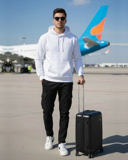 Men’s Premium White Hoodie