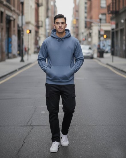 Men’s Premium Dusty Blue Hoodie
