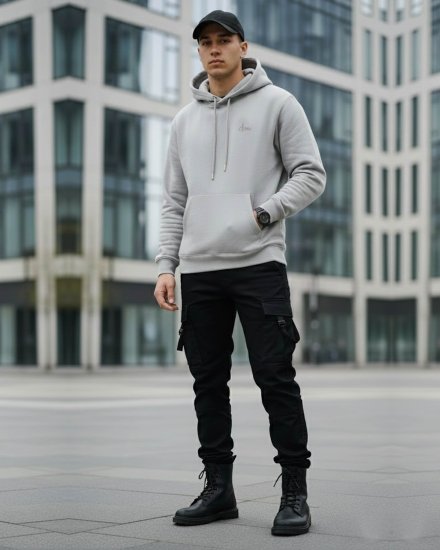 Men’s Premium Light Grey Hoodie