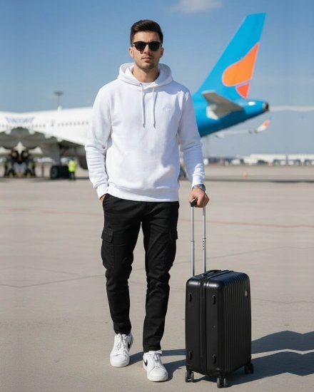 Men’s Premium White Hoodie