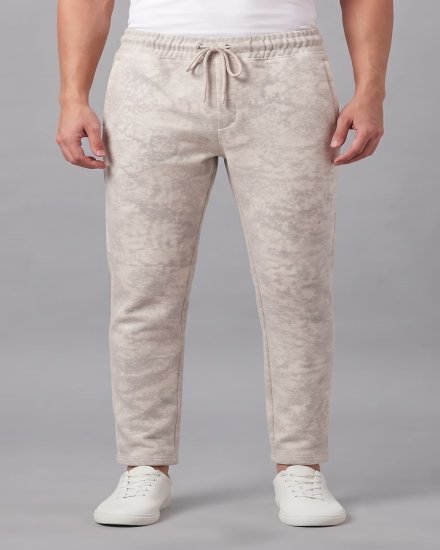 Men's Textured Terry Joggers with Drawstring Waist and Deep Side Pockets