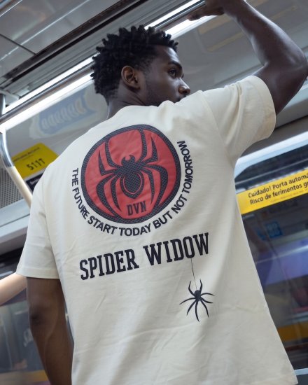 Men Off-White "Spider Widow" Graphic Printed Oversized T-Shirt