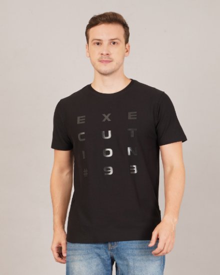 BLACK Execution #93 Embossed T-Shirt