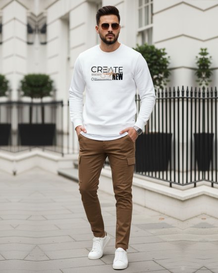 White Printed Sweatshirt