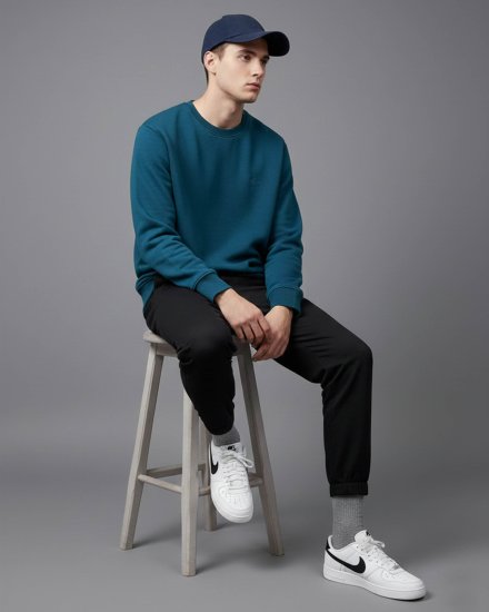 Men’s Premium Teal Blue Sweatshirt