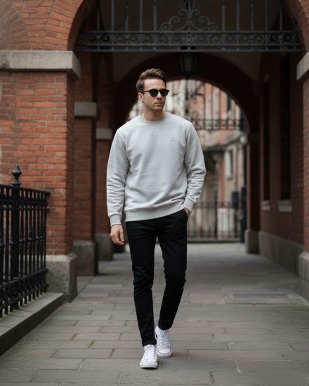 Men’s Premium Light Grey Sweatshirt