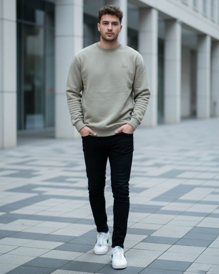 Men’s Premium Beige Sweatshirt