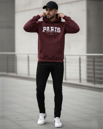 Men’s Premium Wine Printed Hoodie