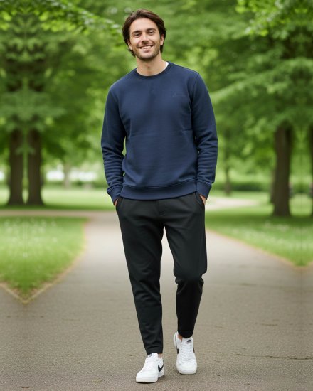 Men’s Premium Navy Blue Sweatshirt