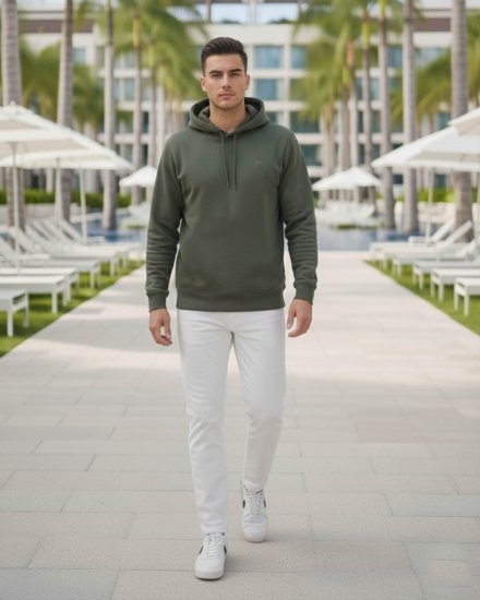Men’s Premium Olive Green Hoodie