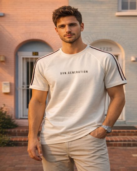 Men’s Off-White “DVN Generation” Printed T-Shirt